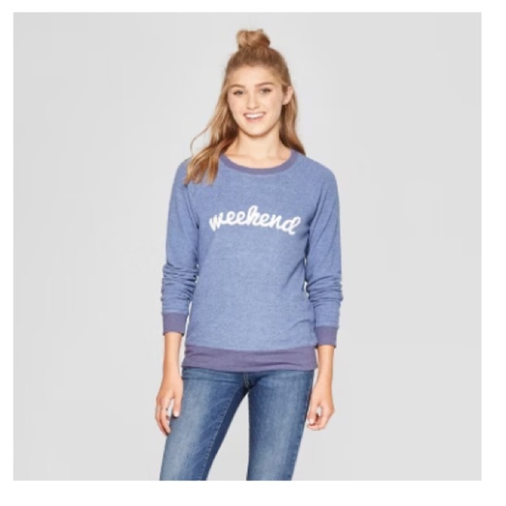 Grayson Threads Blue Graphic Pullover Sweatshirt … - image 2